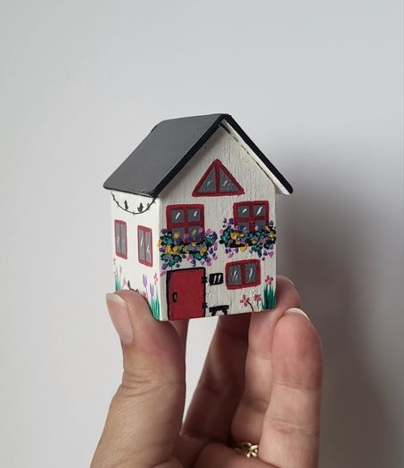 Handcrafted tiny wooden house!
