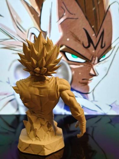 3D Printed Vegeta From Dragon Ball Z Figurine
