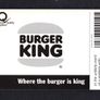 1997 Ireland 10 unit Burger King featuring the slogan "Where the burger is King" (ODS2) Call Card Used Image 2