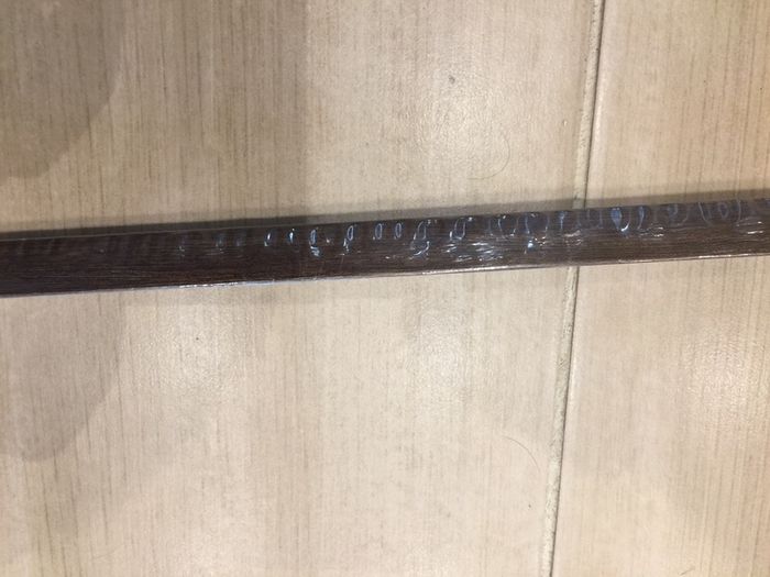 Doorstep, walnut colour, 100 cm length.