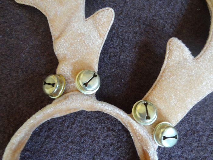 Hairband christmas reindeer with bells