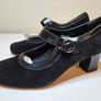 kelly black suede dress pumps Da Bella leather RRP100 euro NEW & Boxed Size 3 UK  & 4 UK fitting EE Image 2