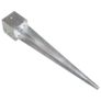 Ground Spikes 6 pcs Silver 14x14x91 cm Galvanised Steel Image 4