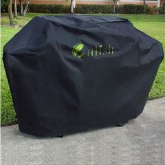 Premium Barbecue Cover, Waterproof Heavy Duty 600D Oxford Large BBQ Cover, Windproof, Anti-UV, Rip-Proof Gas Grill Cover for Weber, Brinkmann, Char Broil etc. 170x117x61cm (Black)