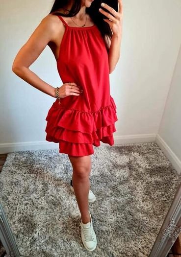 Dress with ruffles