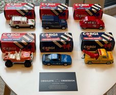 Lot of 6 Vintage Corgi Diecast Cars in Original Boxes - Excellent 1980s Condition