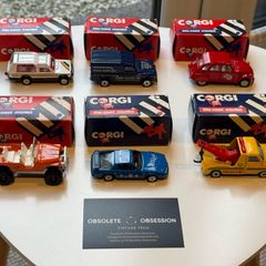 Lot of 6 Vintage Corgi Diecast Cars in Original Boxes - Excellent 1980s Condition