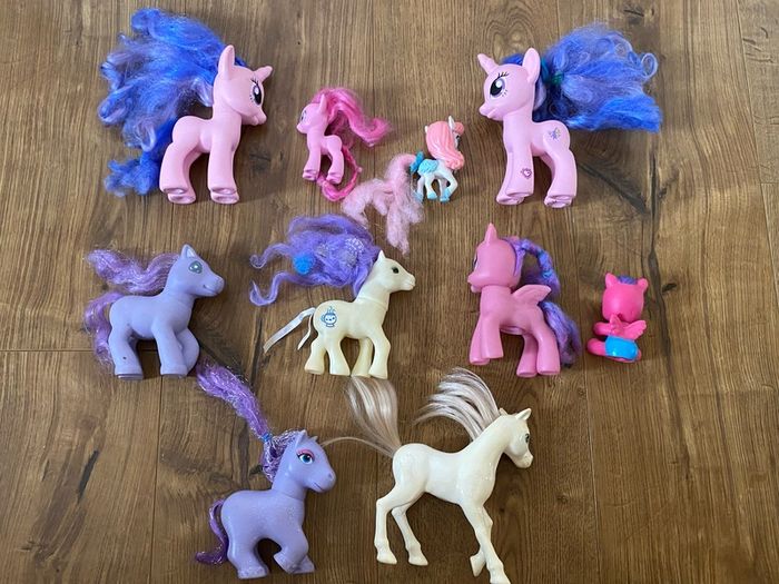 10 Kids Vintage My Little Pony Figures/ Toys