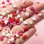 50pcs 3D Pastel Strawberry Nail Art Charms - Cute Fruit Decor Image 2