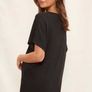 BNWT Friends Like These Black Criss Cross long line  Short sleeve black oversized top size UK20/22/24 EU48/50/52 Postage included Image 6