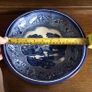 Vintage Daher blue and white 10 inch tin bowl Image 5