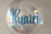 personalised christmas baubles