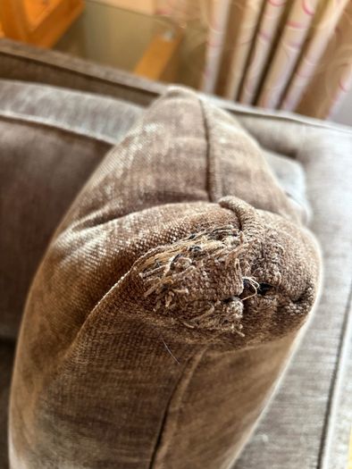 Feather And Down Two Seater Couch And Armchair
