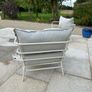 Kave home Mareluz white steel armchairs (2) Image 4