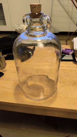 demijohn with cork