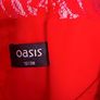 Red Dress, Oasis, great condition, size 12/28 Image 4