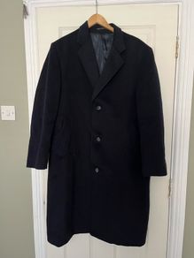 Vintage G&M Ireland Tailored Long Wool Blend Coat - Size XL