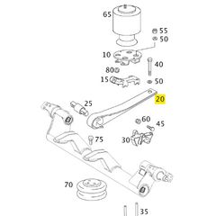 Part number: A9343300011,  Longitudinal control arm