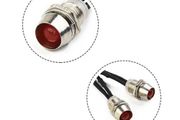 Car LED Indicator Light Bulb 8mm 12V Red Waterproof Round Side Marker Lamp Dash Panel Signal Lights