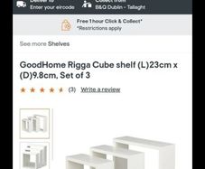 Cube shelf