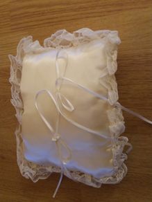 Wedding Ring pillow ivory/ cream