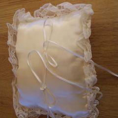 Wedding Ring pillow ivory/ cream