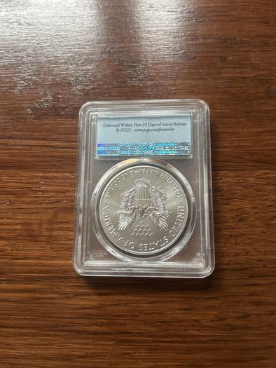 2019-(w) 1 Dollar Silver Eagle Struck At West Point First Strike