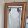 Mirror Oak with lead and stain glass Image 5
