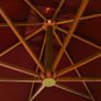 Hanging Parasol with Pole Terracotta 3x3 m Solid Fir Wood Image 4