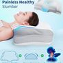 Cervical Memory Foam Pillow for Neck and Shoulder Pain-Adjustable Orthopedic Pillow with Armrest Design-Ergonomic Bed Pillow with Washable Cover for Side, Back & Stomach Sleep Image 4