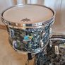 Ludwig Black Diamond Pearl Drum set kit 70s Blue Olive 20 13 15 Image 3
