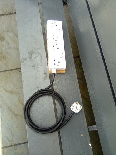 3. Metre.  Extension.  With.  2.  Sockets