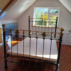 Brass double bed