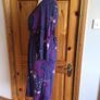 White Stuff Ladies Purple Floral Midi Jersey Dress Uk 10 Including Postage Image 4