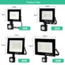 10W 20W 30W 50W 100W LED Flood Light 220V 240V Waterproof PIR Motion Sensor Floodlight Outdoor Wall Light Flood Lamp Spotlight Image 5