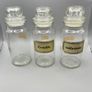 3 x Vintage Clear Glass Apothecary Style Airtight Sweet Storage Jar 18cm High Image 6