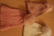 Children's bobble hats x3