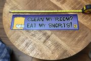 Simpsons metal sign