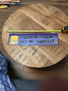Simpsons metal sign