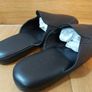 GEDA soft leather black open back design slippers size EU 42 new Image 3
