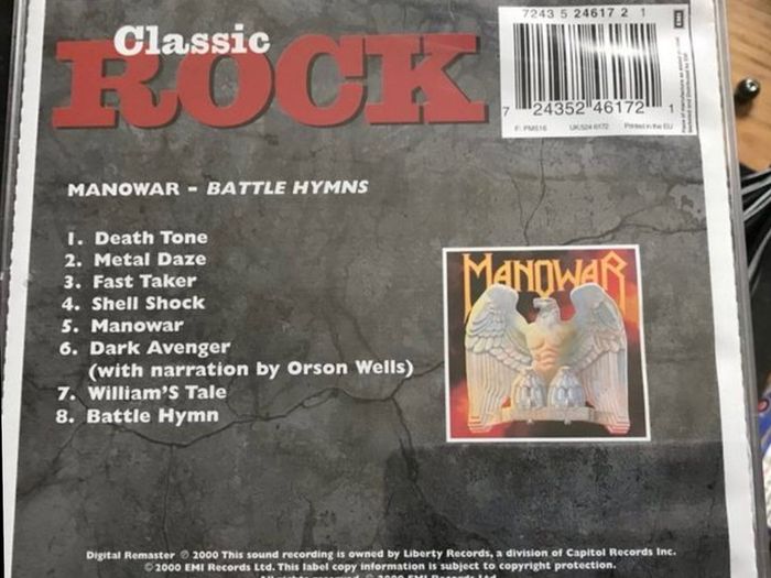 Manowar - Battle Hymns    CD