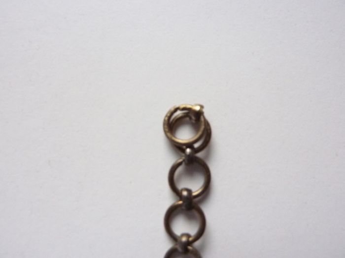 Vintage Scottish agate white metal bracelet