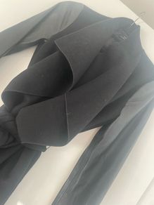 black zara coat size small