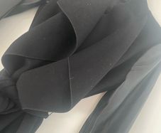 black zara coat size small