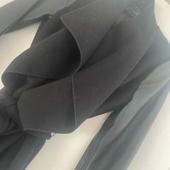 black zara coat size small