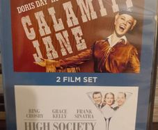 Double Feature Classic Musicals Dvd Set Calamity Jane High Society Doris Day Bing Crosby Frank Sinatra Grace Kelly Etc