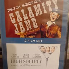 Double Feature Classic Musicals Dvd Set Calamity Jane High Society Doris Day Bing Crosby Frank Sinatra Grace Kelly Etc