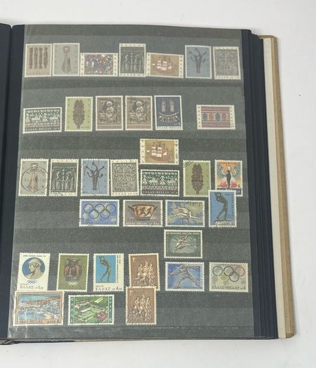 Collection: Cyprus, Greece, Italy and San Marino Stamps both mint an commemorative stamps on 41 pages