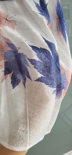 ANONYME Designers bardot leaf print top Sz XL (Fit 12-16UK) - Bnwot Rrp 69
