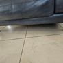 Real leather armchair dark grey very soft and comfortable Image 2